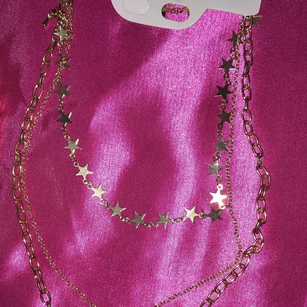 J. Elise Boutique Gold Dainty Star Mix Chain Layer Fashion Necklace